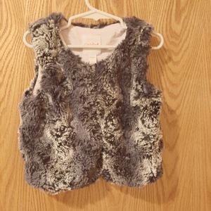 Cat & Jack Adorable Faux Fur Vest Size 6/6X